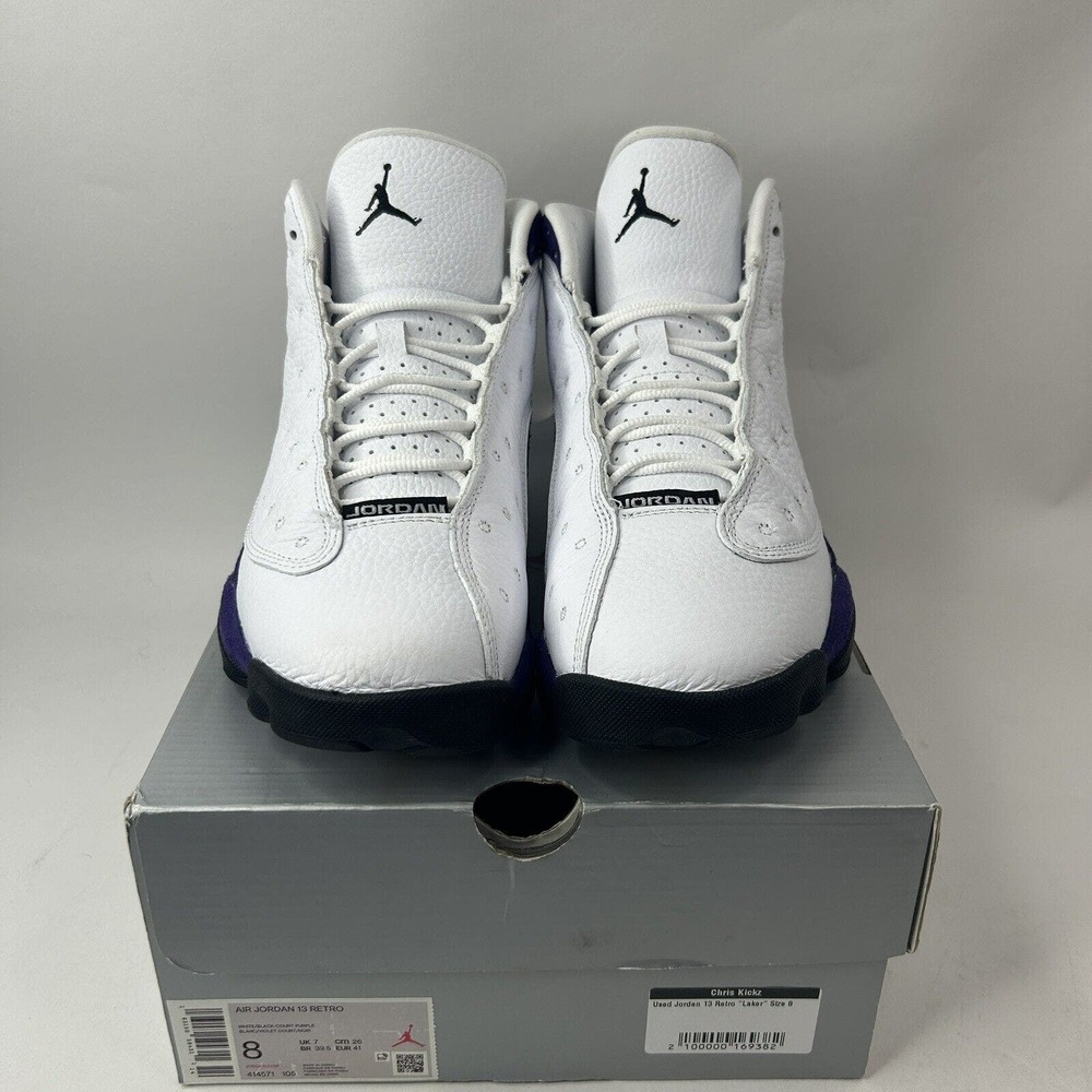 Nike Shoes Air Jordan 13 Retro “Lakers/Purple White” 2024 - Picture 2 of 8